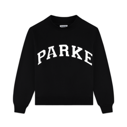 PARKE-Varsity Mockneck - Black + White